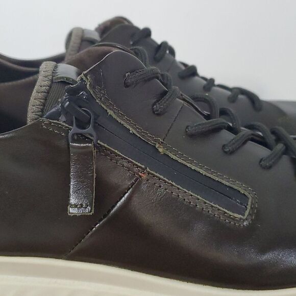 Ecco Men's ST.1 Leather Sneaker Dark Green Size US 8 EU 42 - Picture 2 of 12